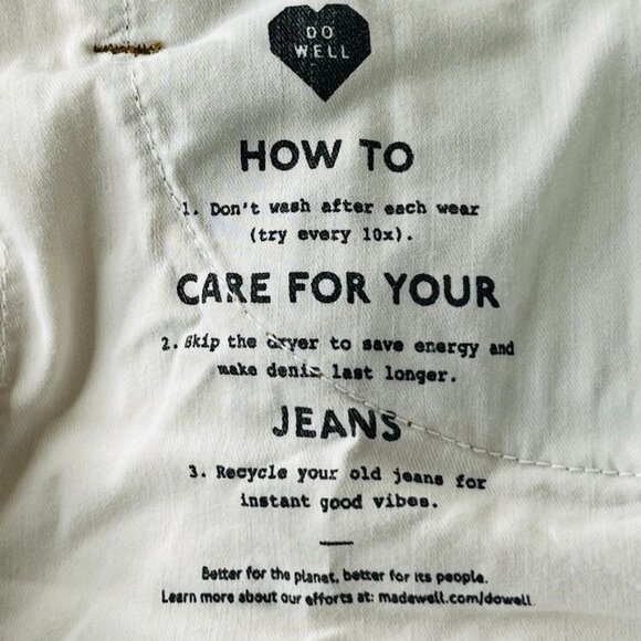 Madewell Wide Leg Jeans SIze 26W The Perfect Vintage  Light Wash - Picture 10 of 16